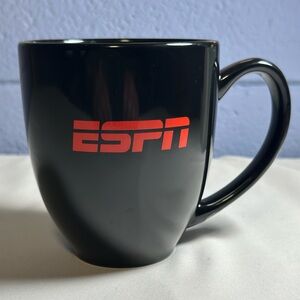 ESPN Black Mug with Red Logo